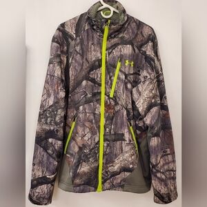 Under Armour Camo XL Mossy Oak Treestand Scent Control Full Zip Jacket
